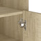 vidaXL - Dressoir - 45x35x75 - cm - bewerkt - hout - sonoma - eikenkleurig
