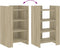 vidaXL - Dressoir - 45x35x75 - cm - bewerkt - hout - sonoma - eikenkleurig