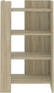 vidaXL - Dressoir - 45x35x75 - cm - bewerkt - hout - sonoma - eikenkleurig