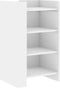 vidaXL - Dressoir - 45x35x75 - cm - bewerkt - hout - wit