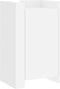 vidaXL - Dressoir - 45x35x75 - cm - bewerkt - hout - wit
