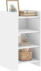 vidaXL - Dressoir - 45x35x75 - cm - bewerkt - hout - wit