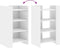 vidaXL - Dressoir - 45x35x75 - cm - bewerkt - hout - wit