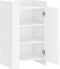 vidaXL - Dressoir - 45x35x75 - cm - bewerkt - hout - wit
