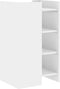 vidaXL - Dressoir - 45x35x75 - cm - bewerkt - hout - wit