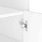 vidaXL - Dressoir - 45x35x75 - cm - bewerkt - hout - wit