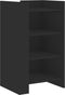 vidaXL - Dressoir - 45x35x75 - cm - bewerkt - hout - zwart