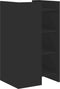 vidaXL - Dressoir - 45x35x75 - cm - bewerkt - hout - zwart