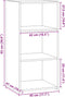 vidaXL - Dressoir - 45x41x93 - cm - bewerkt - hout - betongrijs