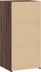 vidaXL - Dressoir - 45x41x93 - cm - bewerkt - hout - bruin - eikenkleurig