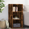 vidaXL - Dressoir - 45x41x93 - cm - bewerkt - hout - gerookt - eikenkleurig