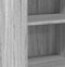 vidaXL - Dressoir - 45x41x93 - cm - bewerkt - hout - grijs - sonoma - eikenkleurig