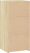 vidaXL - Dressoir - 45x41x93 - cm - bewerkt - hout - sonoma - eikenkleurig