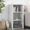vidaXL - Dressoir - 45x41x93 - cm - bewerkt - hout - wit