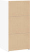 vidaXL - Dressoir - 45x41x93 - cm - bewerkt - hout - wit