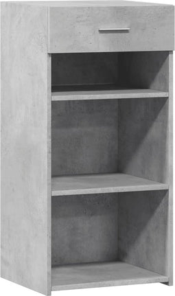 vidaXL - Dressoir - 45x42,5x93 - cm - bewerkt - hout - betongrijs