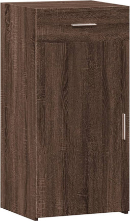 vidaXL - Dressoir - 45x42,5x93 - cm - bewerkt - hout - bruin - eikenkleur