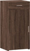vidaXL - Dressoir - 45x42,5x93 - cm - bewerkt - hout - bruin - eikenkleur