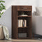 vidaXL - Dressoir - 45x42,5x93 - cm - bewerkt - hout - bruin - eikenkleur