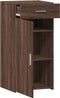 vidaXL - Dressoir - 45x42,5x93 - cm - bewerkt - hout - bruin - eikenkleur