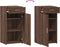 vidaXL - Dressoir - 45x42,5x93 - cm - bewerkt - hout - bruin - eikenkleur