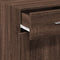 vidaXL - Dressoir - 45x42,5x93 - cm - bewerkt - hout - bruin - eikenkleur