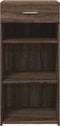 vidaXL - Dressoir - 45x42,5x93 - cm - bewerkt - hout - bruin - eikenkleur