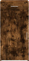 vidaXL - Dressoir - 45x42,5x93 - cm - bewerkt - hout - gerookt - eikenkleurig