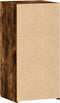 vidaXL - Dressoir - 45x42,5x93 - cm - bewerkt - hout - gerookt - eikenkleurig
