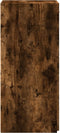 vidaXL - Dressoir - 45x42,5x93 - cm - bewerkt - hout - gerookt - eikenkleurig