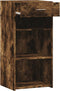 vidaXL - Dressoir - 45x42,5x93 - cm - bewerkt - hout - gerookt - eikenkleurig