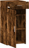vidaXL - Dressoir - 45x42,5x93 - cm - bewerkt - hout - gerookt - eikenkleurig