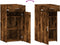 vidaXL - Dressoir - 45x42,5x93 - cm - bewerkt - hout - gerookt - eikenkleurig