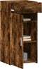 vidaXL - Dressoir - 45x42,5x93 - cm - bewerkt - hout - gerookt - eikenkleurig