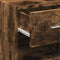 vidaXL - Dressoir - 45x42,5x93 - cm - bewerkt - hout - gerookt - eikenkleurig