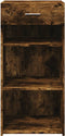 vidaXL - Dressoir - 45x42,5x93 - cm - bewerkt - hout - gerookt - eikenkleurig