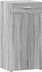 vidaXL - Dressoir - 45x42,5x93 - cm - bewerkt - hout - grijs - sonoma - eikenkleurig