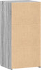 vidaXL - Dressoir - 45x42,5x93 - cm - bewerkt - hout - grijs - sonoma - eikenkleurig