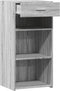 vidaXL - Dressoir - 45x42,5x93 - cm - bewerkt - hout - grijs - sonoma - eikenkleurig