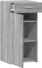 vidaXL - Dressoir - 45x42,5x93 - cm - bewerkt - hout - grijs - sonoma - eikenkleurig