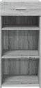 vidaXL - Dressoir - 45x42,5x93 - cm - bewerkt - hout - grijs - sonoma - eikenkleurig