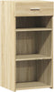 vidaXL - Dressoir - 45x42,5x93 - cm - bewerkt - hout - sonoma - eikenkleurig