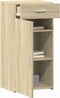 vidaXL - Dressoir - 45x42,5x93 - cm - bewerkt - hout - sonoma - eikenkleurig
