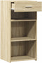 vidaXL - Dressoir - 45x42,5x93 - cm - bewerkt - hout - sonoma - eikenkleurig
