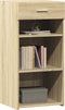vidaXL - Dressoir - 45x42,5x93 - cm - bewerkt - hout - sonoma - eikenkleurig