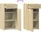 vidaXL - Dressoir - 45x42,5x93 - cm - bewerkt - hout - sonoma - eikenkleurig