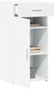 vidaXL - Dressoir - 45x42,5x93 - cm - bewerkt - hout - wit