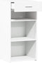 vidaXL - Dressoir - 45x42,5x93 - cm - bewerkt - hout - wit