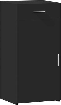 vidaXL - Dressoir - 45x42,5x93 - cm - bewerkt - hout - zwart