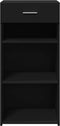 vidaXL - Dressoir - 45x42,5x93 - cm - bewerkt - hout - zwart